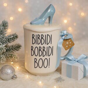Rae Dunn Cinderella Mug Disney Princess Bibbidi Bobbidi Boo Slipper Gift New